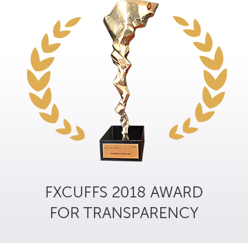 FxCuffs 2018 award for transparency