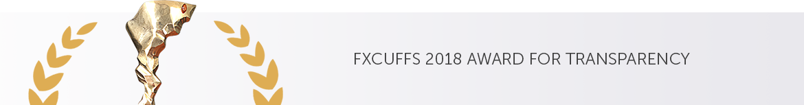 FxCuffs 2018 award for transparency