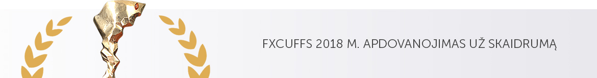 FxCuffs 2018 award for transparency